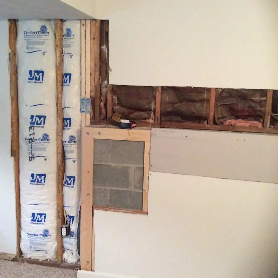 Wall insulation replacement during Contents Cleaning & Restoration in Michigan City